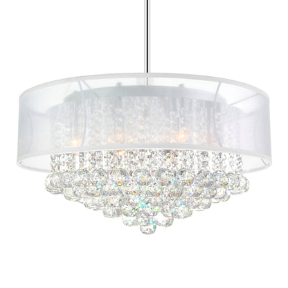 Radiant 12 Light Drum Shade Chandelier