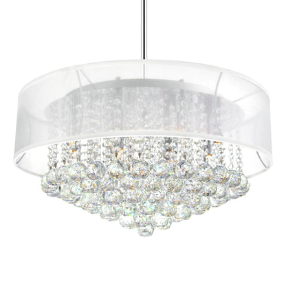 Radiant 12 Light Drum Shade Chandelier