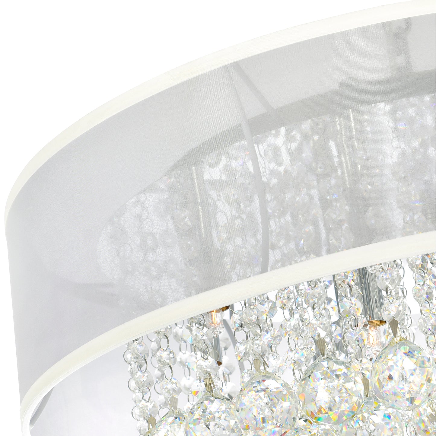 Radiant 12 Light Drum Shade Chandelier