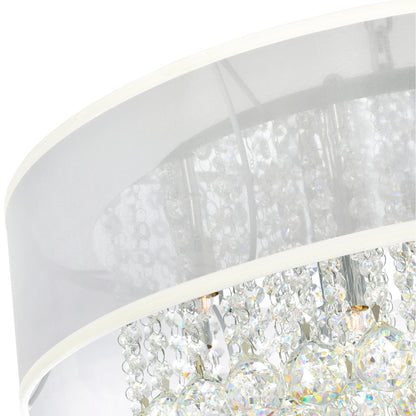 Radiant 12 Light Drum Shade Chandelier