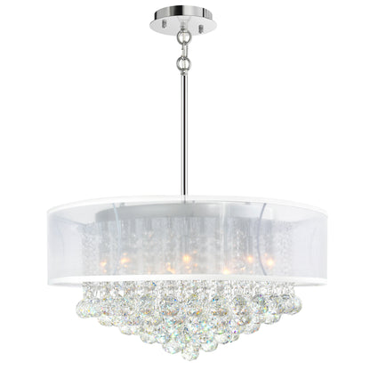 Radiant 12 Light Drum Shade Chandelier