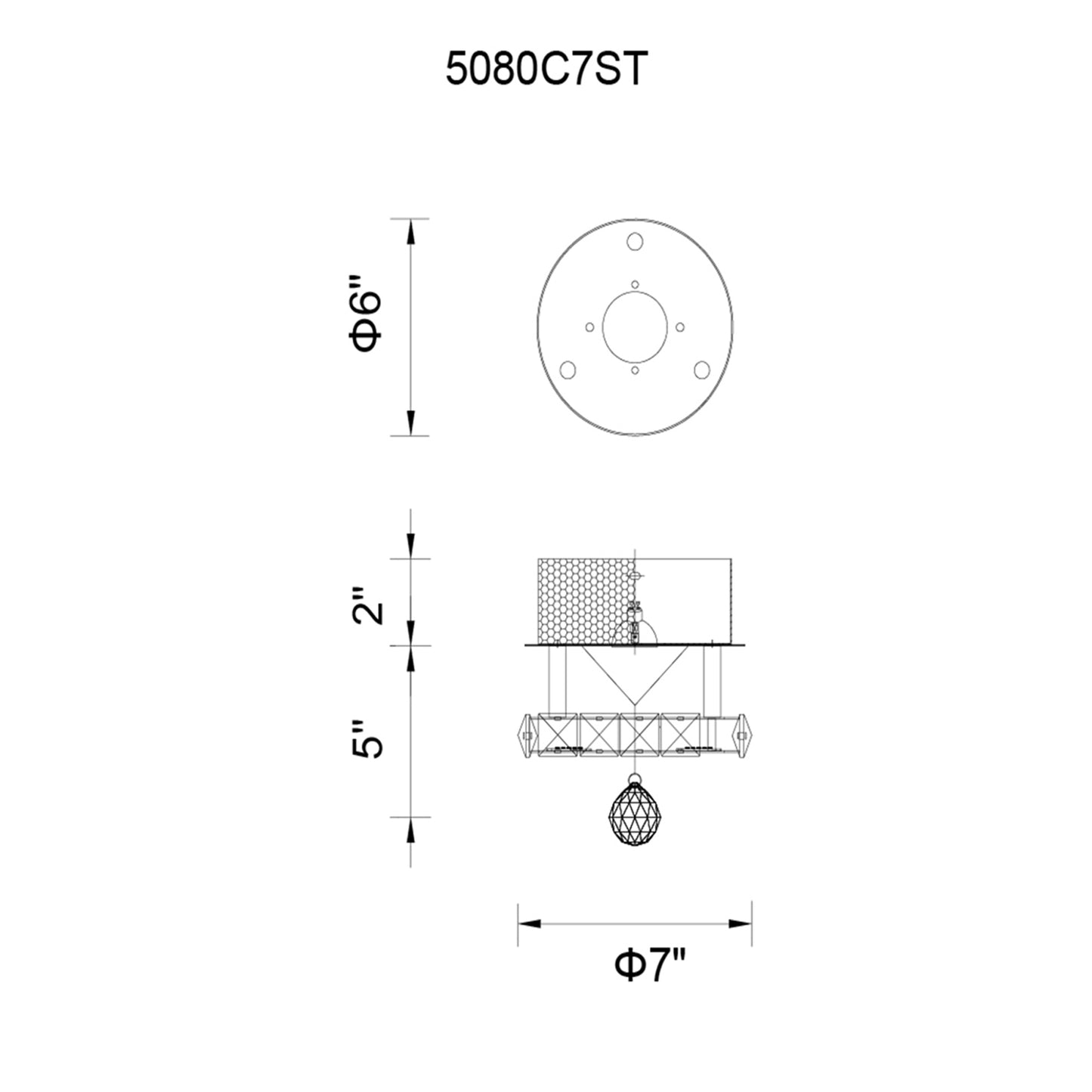 Anneau LED encastré