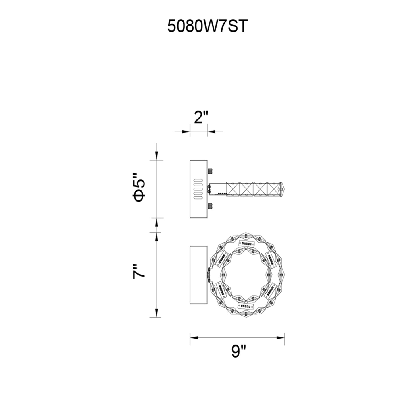 Ring LED Wall Sconce