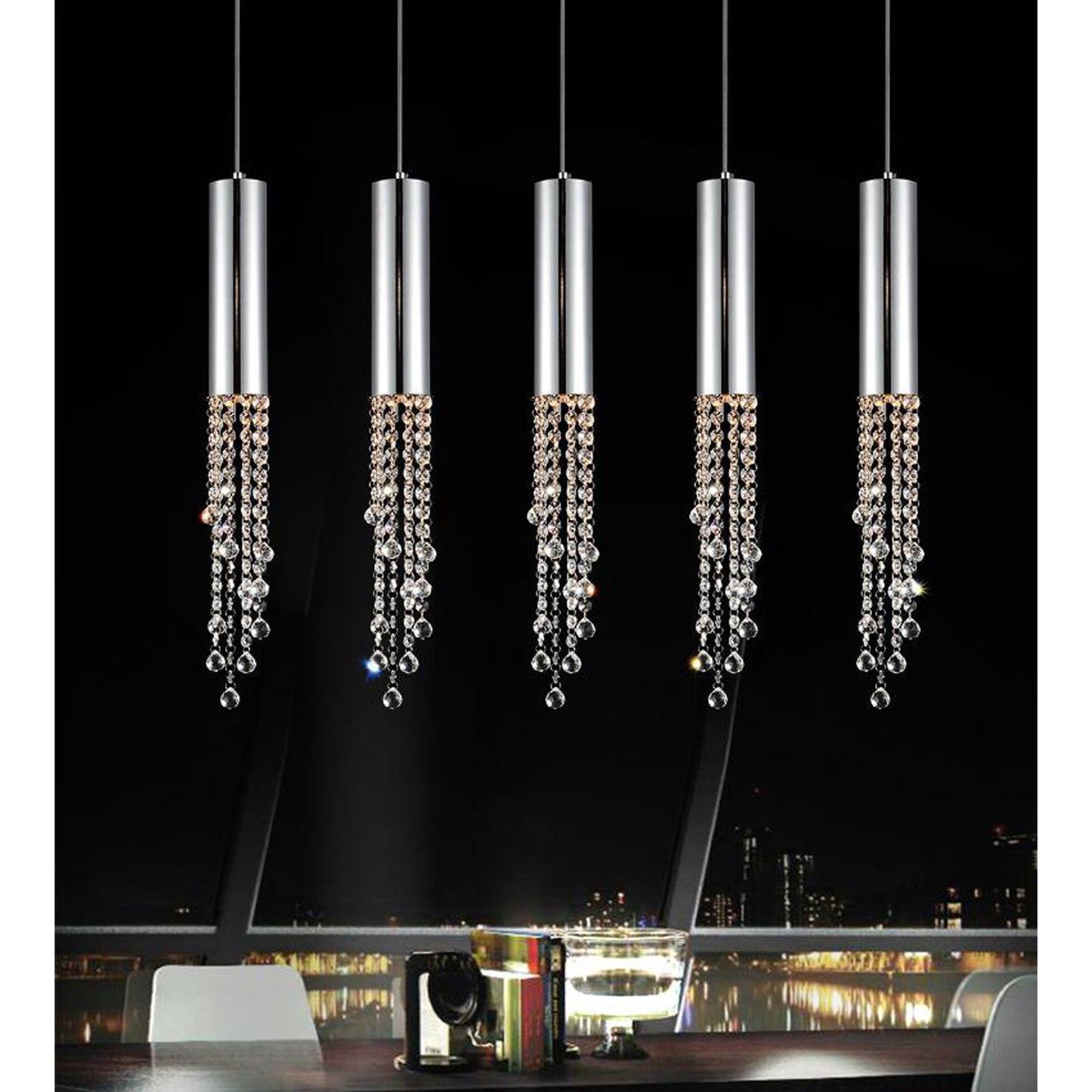 Extended 5 Light Multi Light Pendant