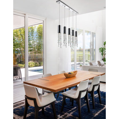 Extended 5 Light Multi Light Pendant