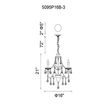 Keen 3 Light Up Chandelier