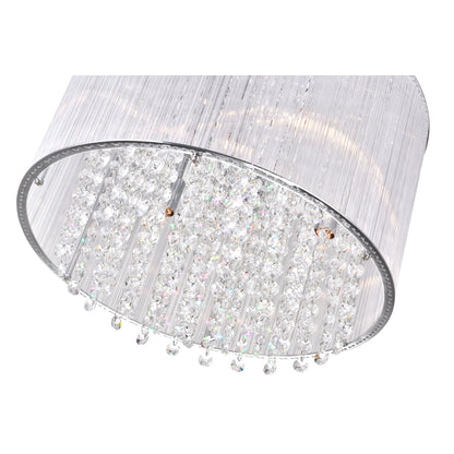 Spring Morning 6 Light Drum Shade Flush Mount