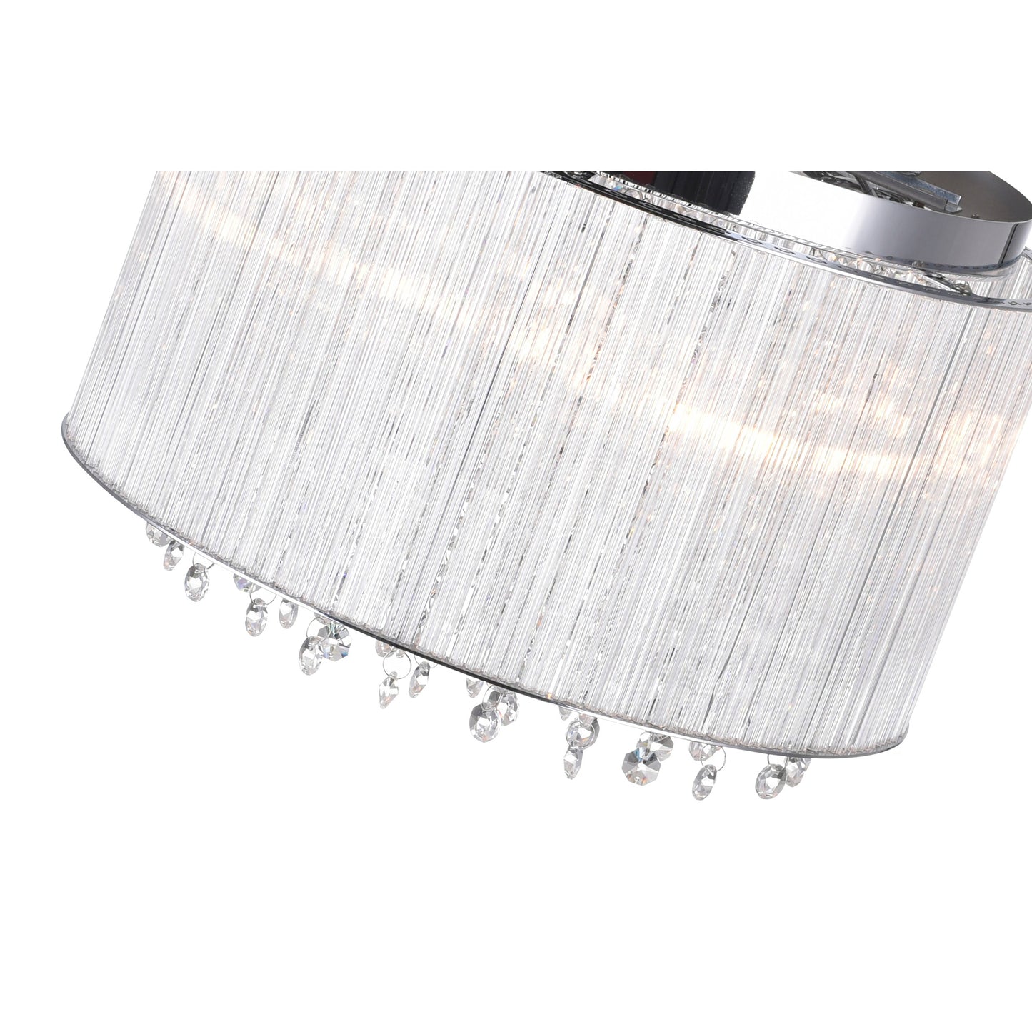 Spring Morning 6 Light Drum Shade Flush Mount