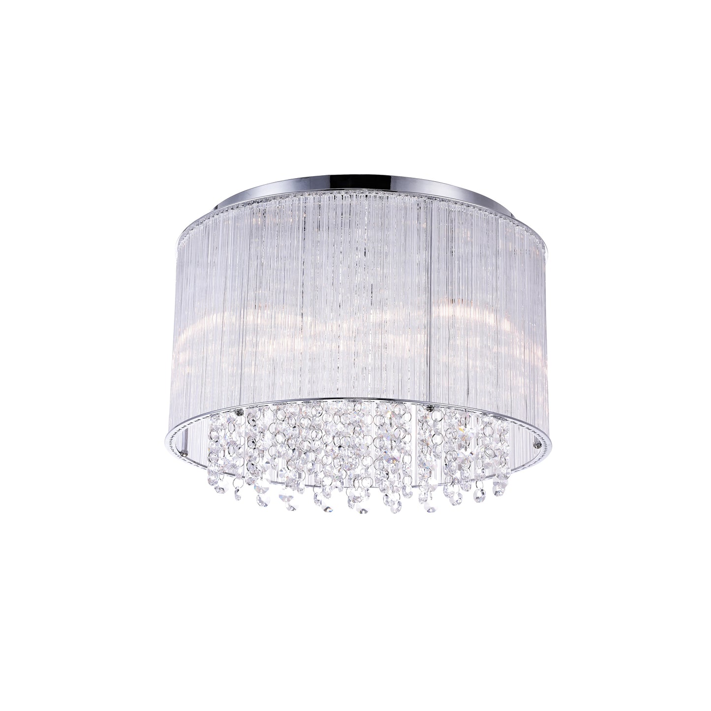 Spring Morning 6 Light Drum Shade Flush Mount