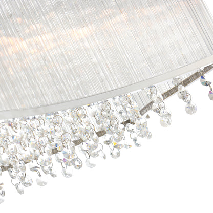 Elsa 6 Light Drum Shade Chandelier