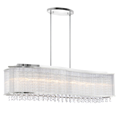 Elsa 6 Light Drum Shade Chandelier