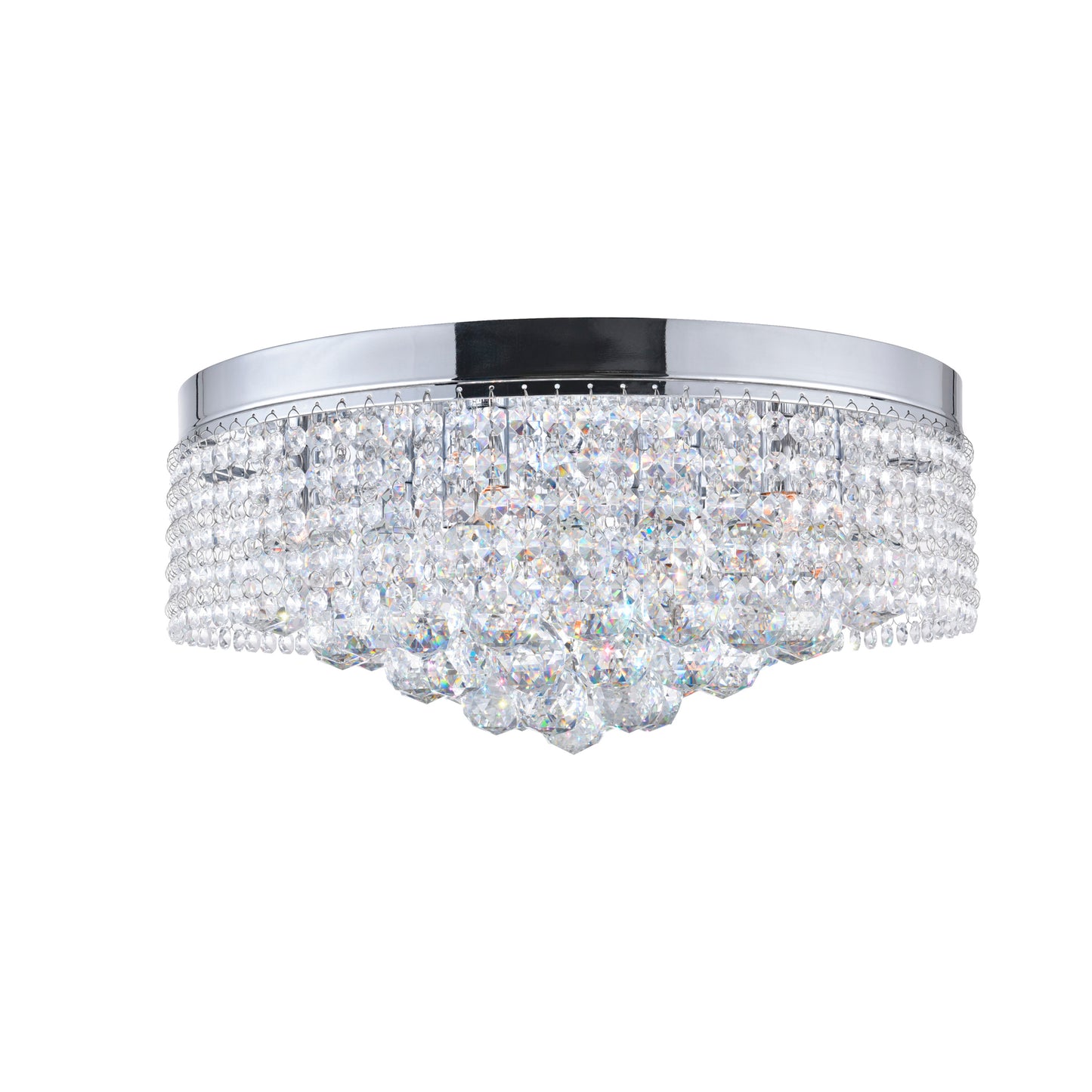 Cascade 8 Light Drum Shade Flush Mount