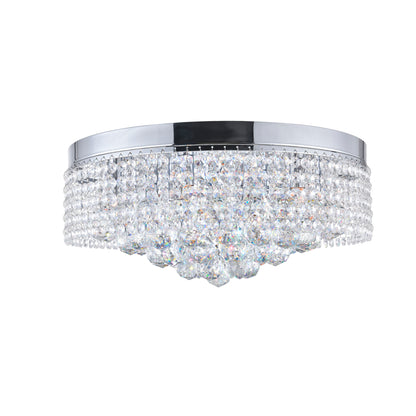 Cascade 8 Light Drum Shade Flush Mount