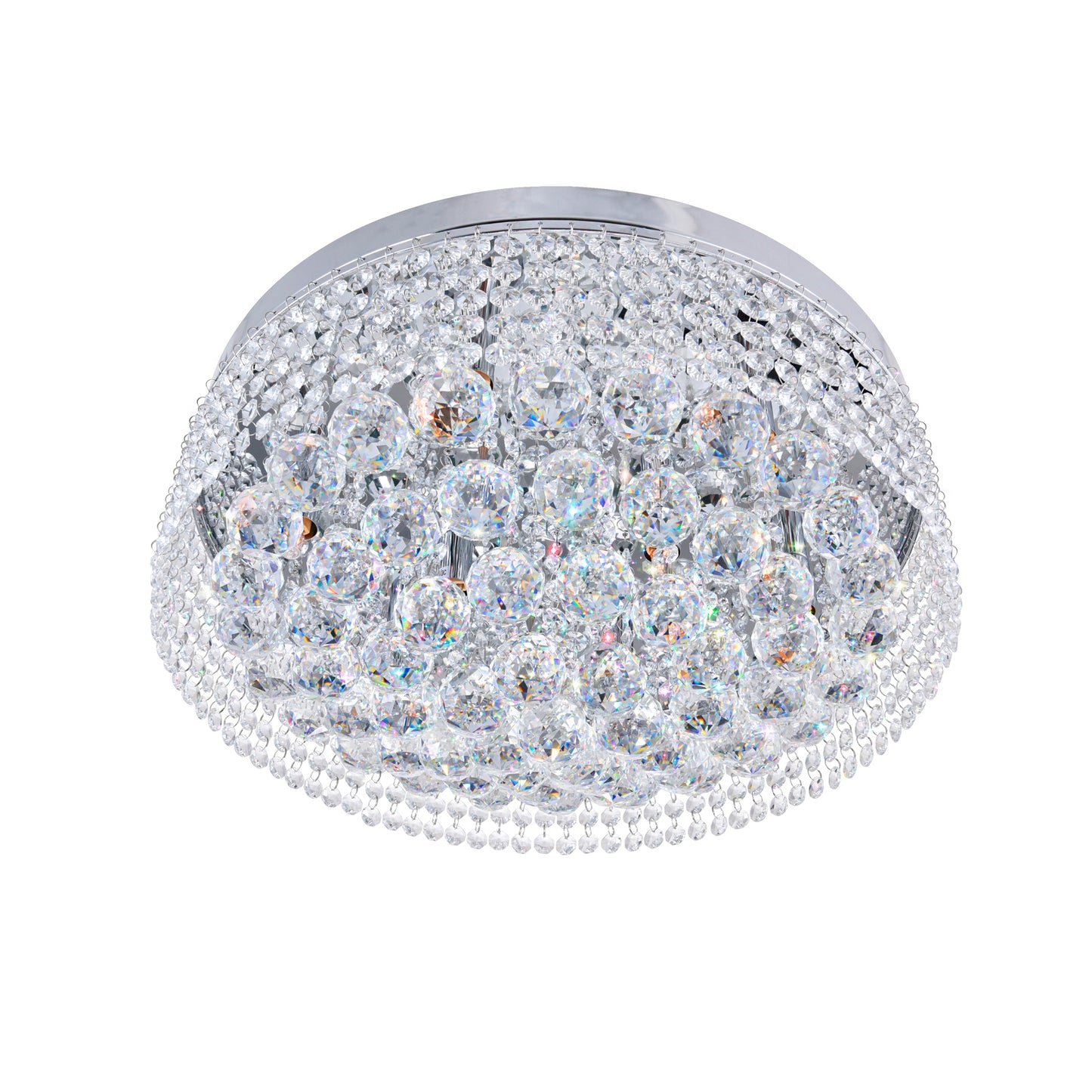 Cascade 8 Light Drum Shade Flush Mount