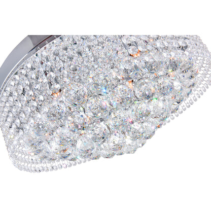 Cascade 8 Light Drum Shade Flush Mount