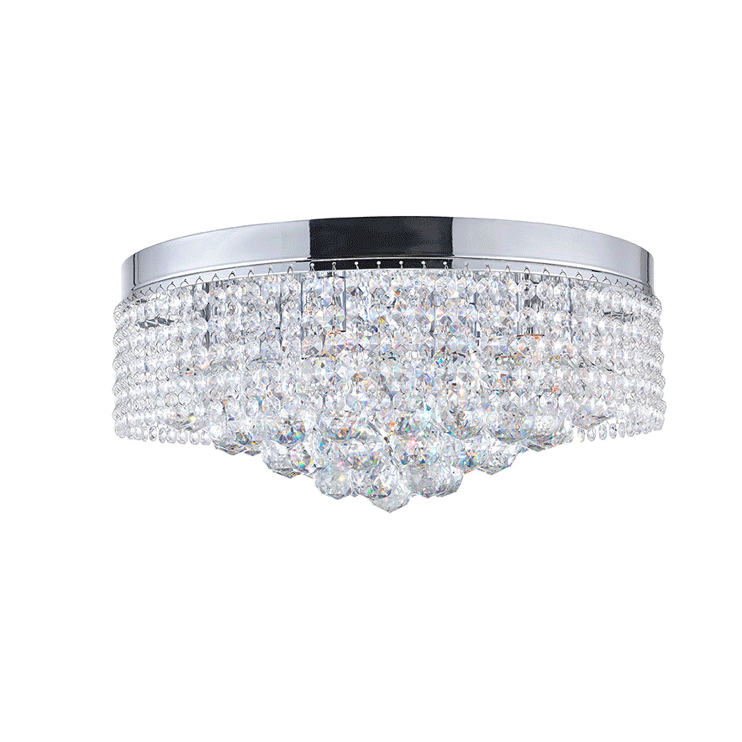 Cascade 8 Light Drum Shade Flush Mount