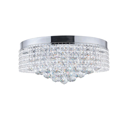 Cascade 8 Light Drum Shade Flush Mount