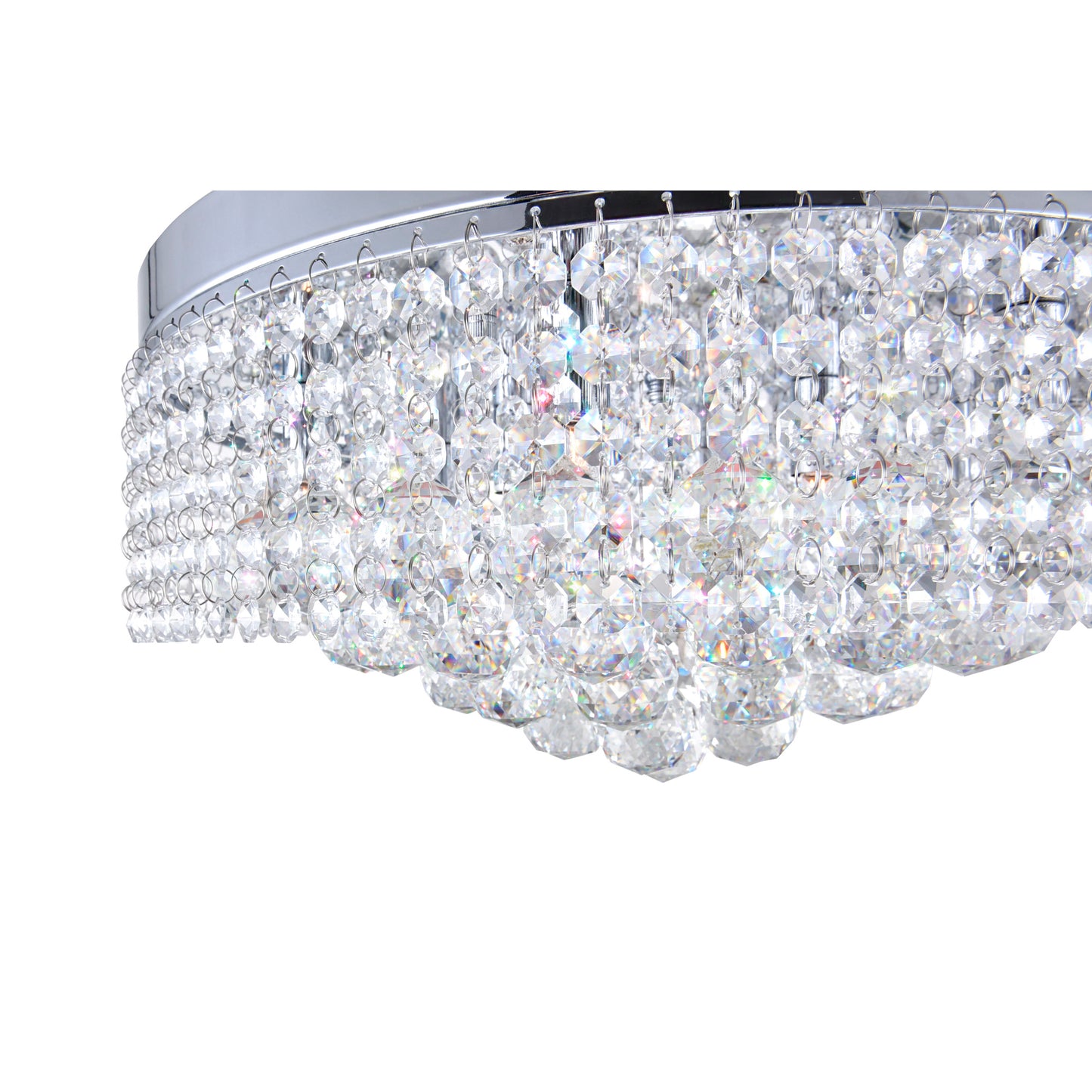 Cascade 8 Light Drum Shade Flush Mount