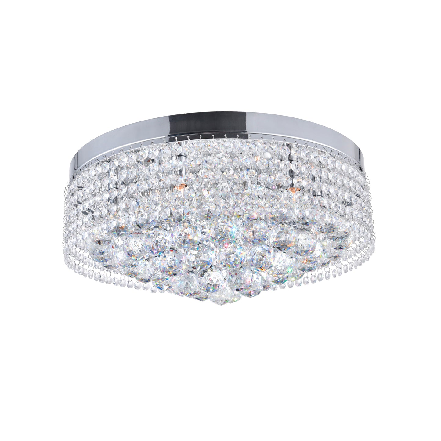 Cascade 8 Light Drum Shade Flush Mount
