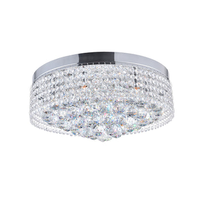 Cascade 8 Light Drum Shade Flush Mount