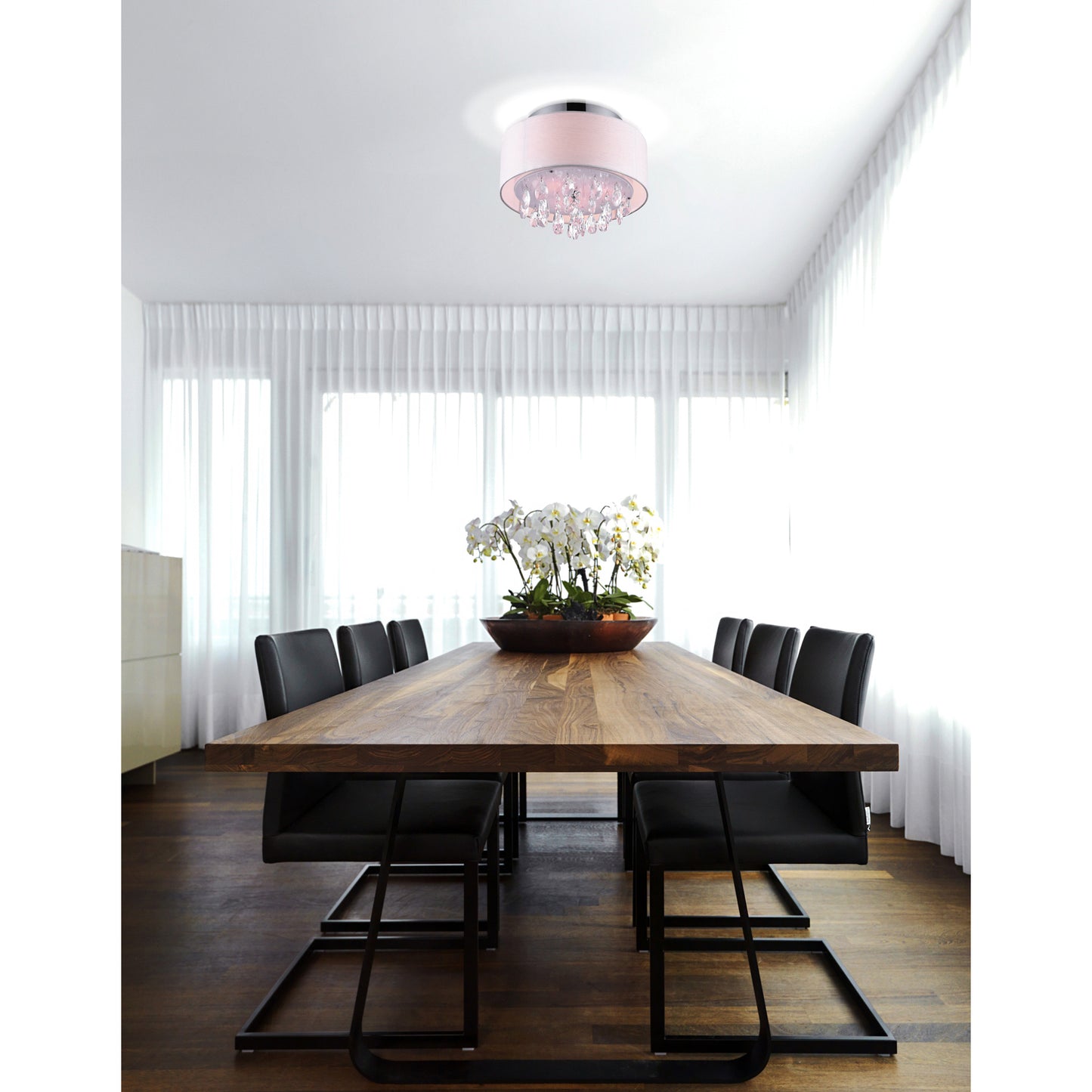 Dash 3 Light Drum Shade Flush Mount