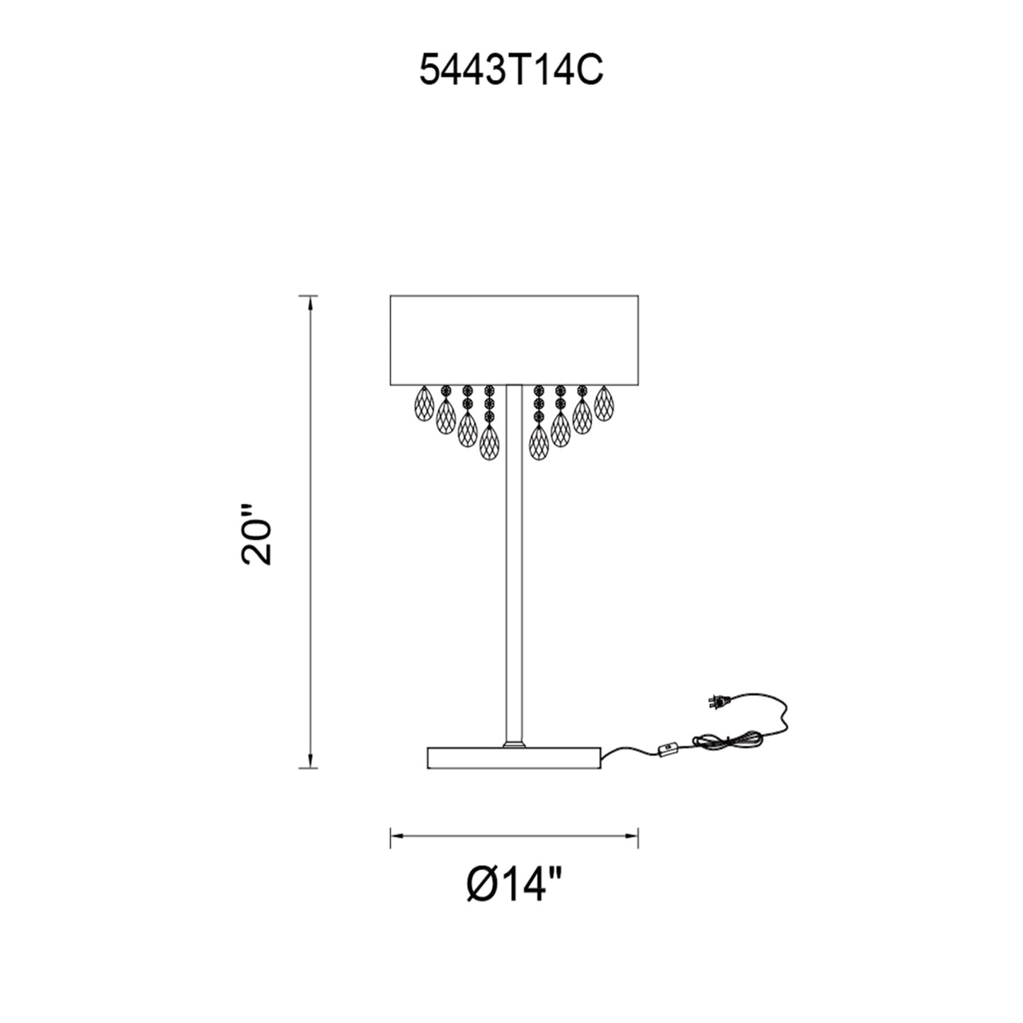 Lampe de table Dash 3 lumières