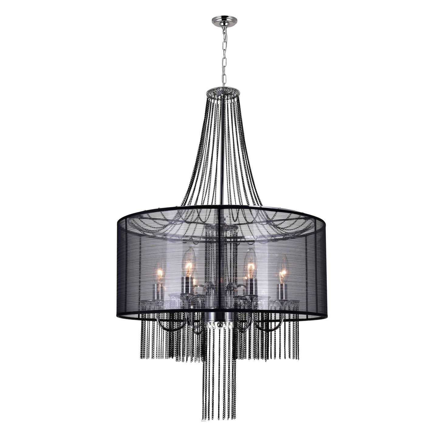 Amelia 6 Light Drum Shade Chandelier