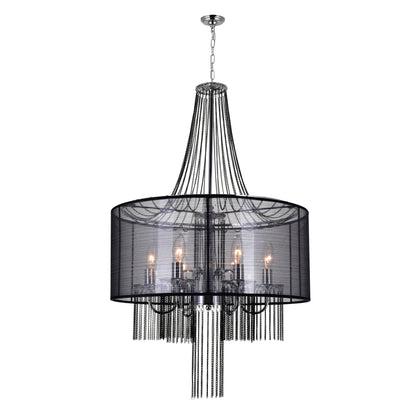 Amelia 6 Light Drum Shade Chandelier