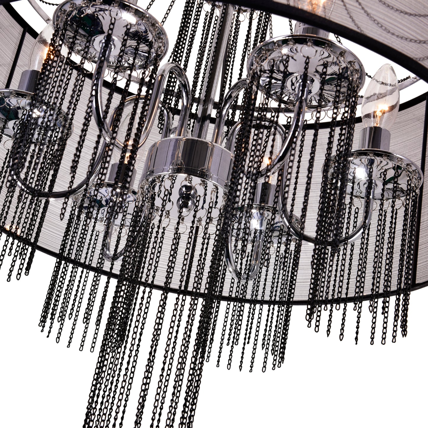 Amelia 6 Light Drum Shade Chandelier
