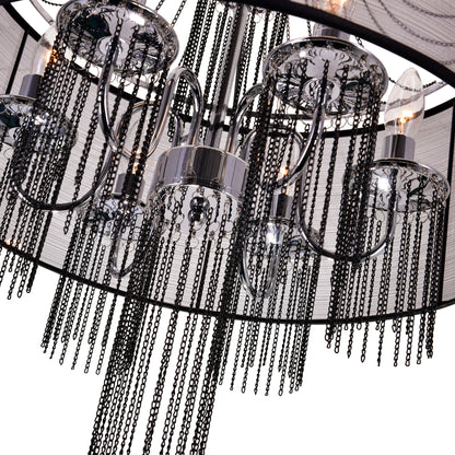 Amelia 6 Light Drum Shade Chandelier