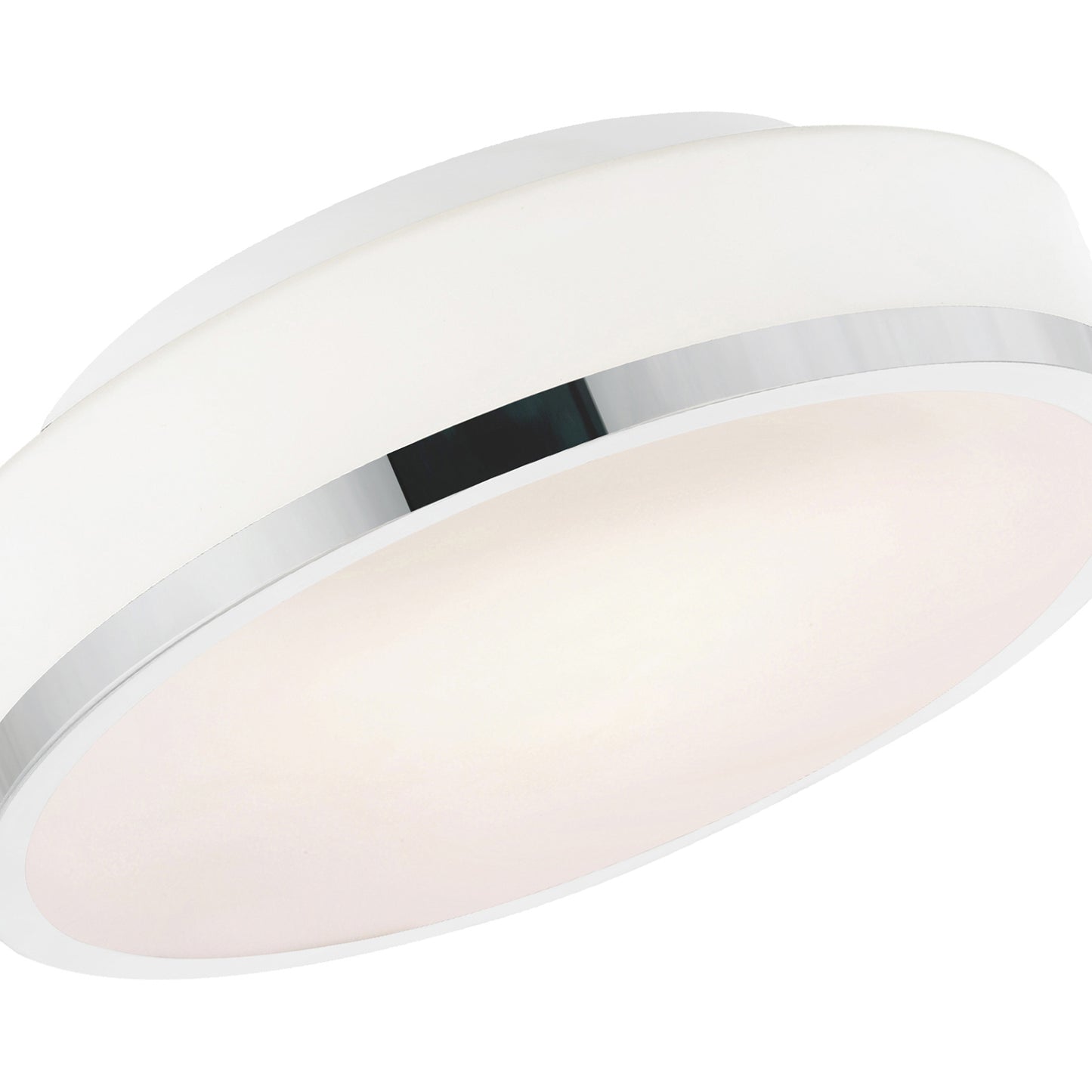 Frosted 2 Light Drum Shade Flush Mount