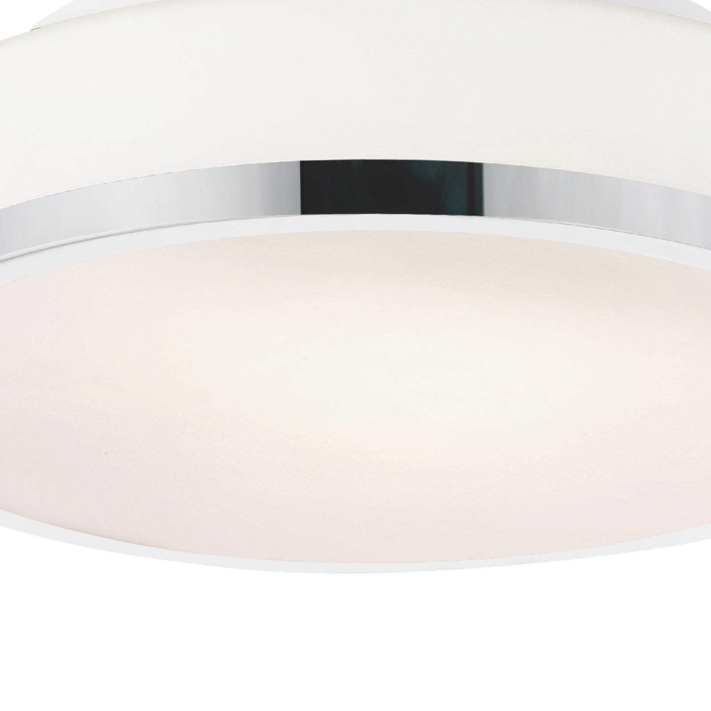 Frosted 2 Light Drum Shade Flush Mount