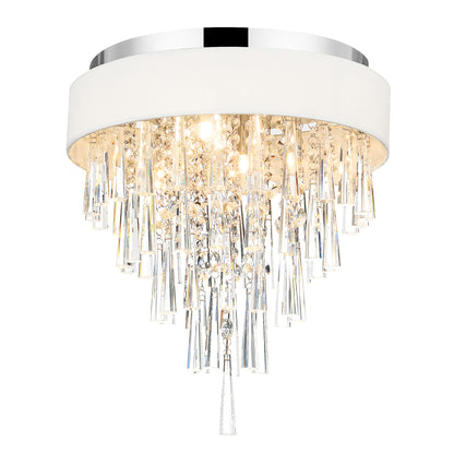 Franca 4 Light Drum Shade Flush Mount