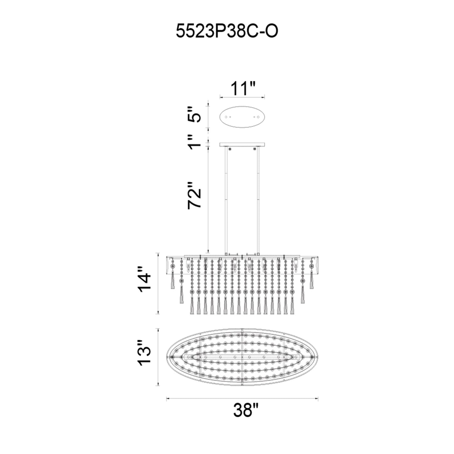Franca 8 Light Drum Shade Chandelier