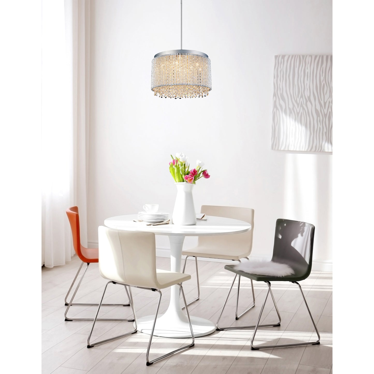 Claire 14 Light Drum Shade Chandelier