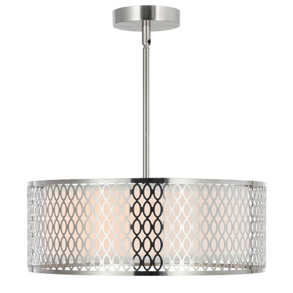 Mikayla 3 Light Drum Shade Chandelier