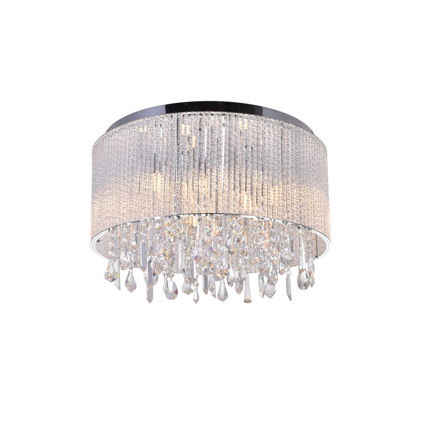 Benson 9 Light Drum Shade Flush Mount