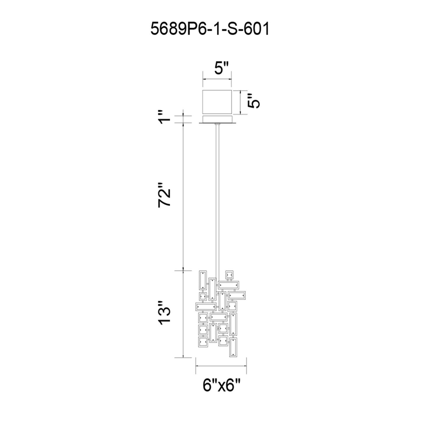 Arley 1 Light Mini Chandelier