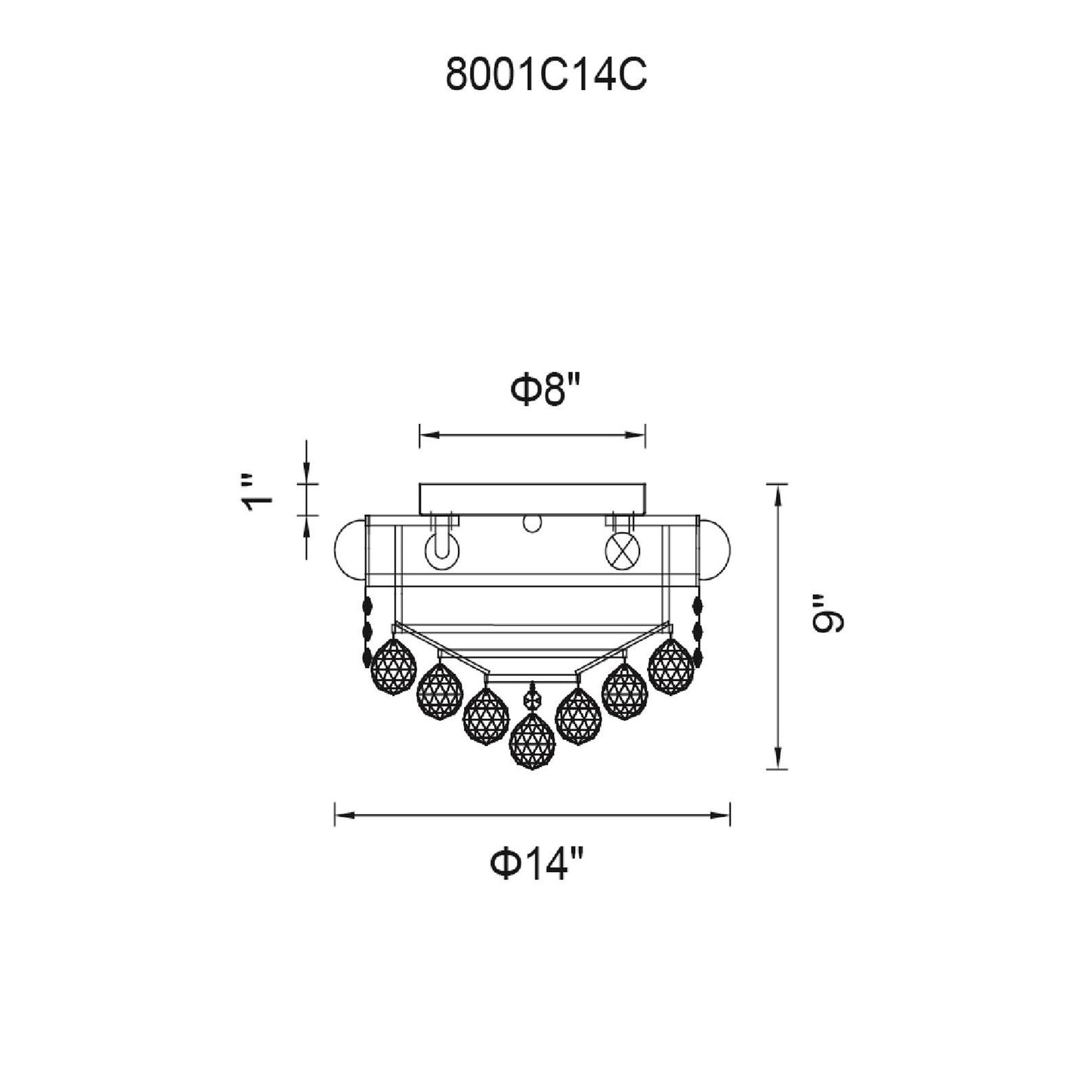 Empire 4 Light Flush Mount