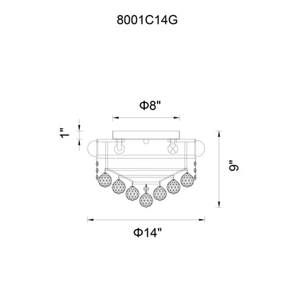 Empire 13 Light Flush Mount