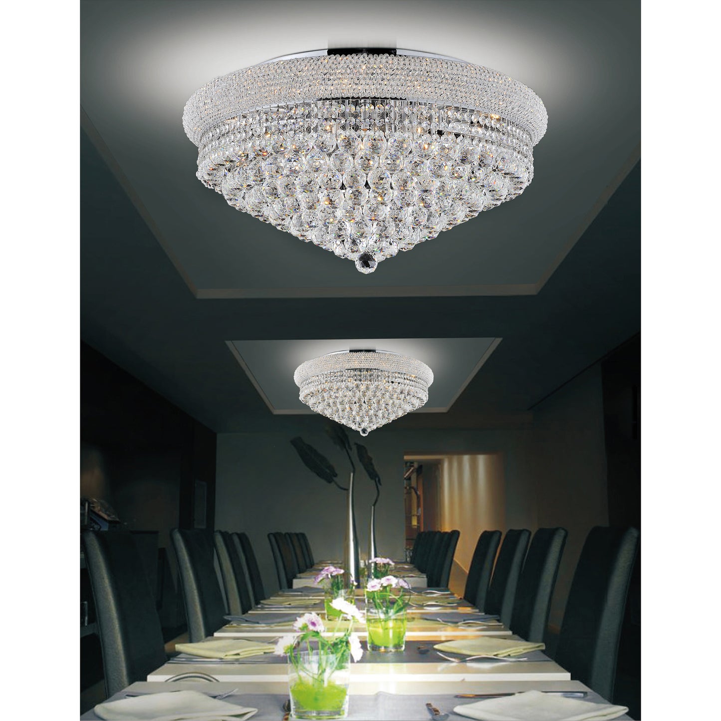 Plafonnier Empire à 20 lampes