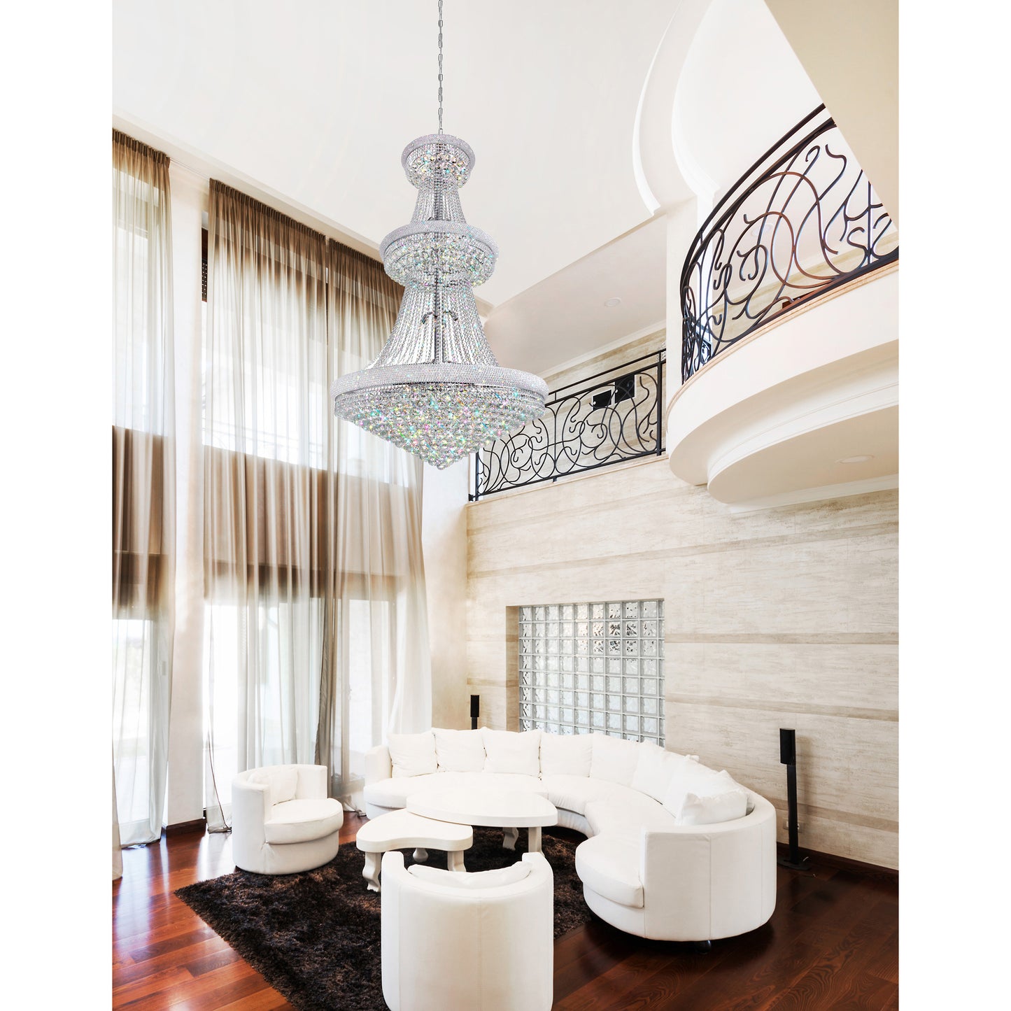 Empire 38 Light Down Chandelier