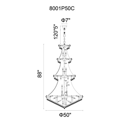 Chandeliers-CWI Lighting-8001P50C