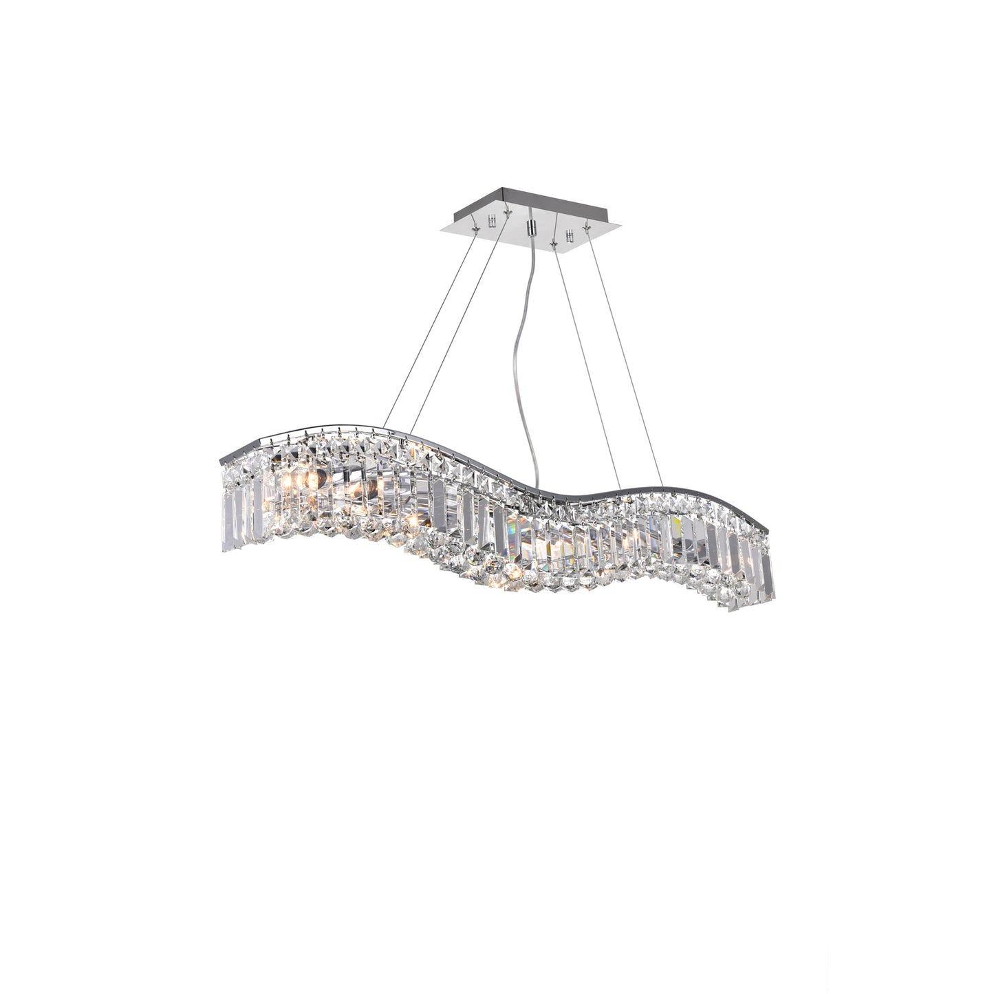 Glamorous 7 Light Down Chandelier