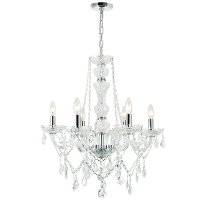 Princeton 6 Light Down Chandelier