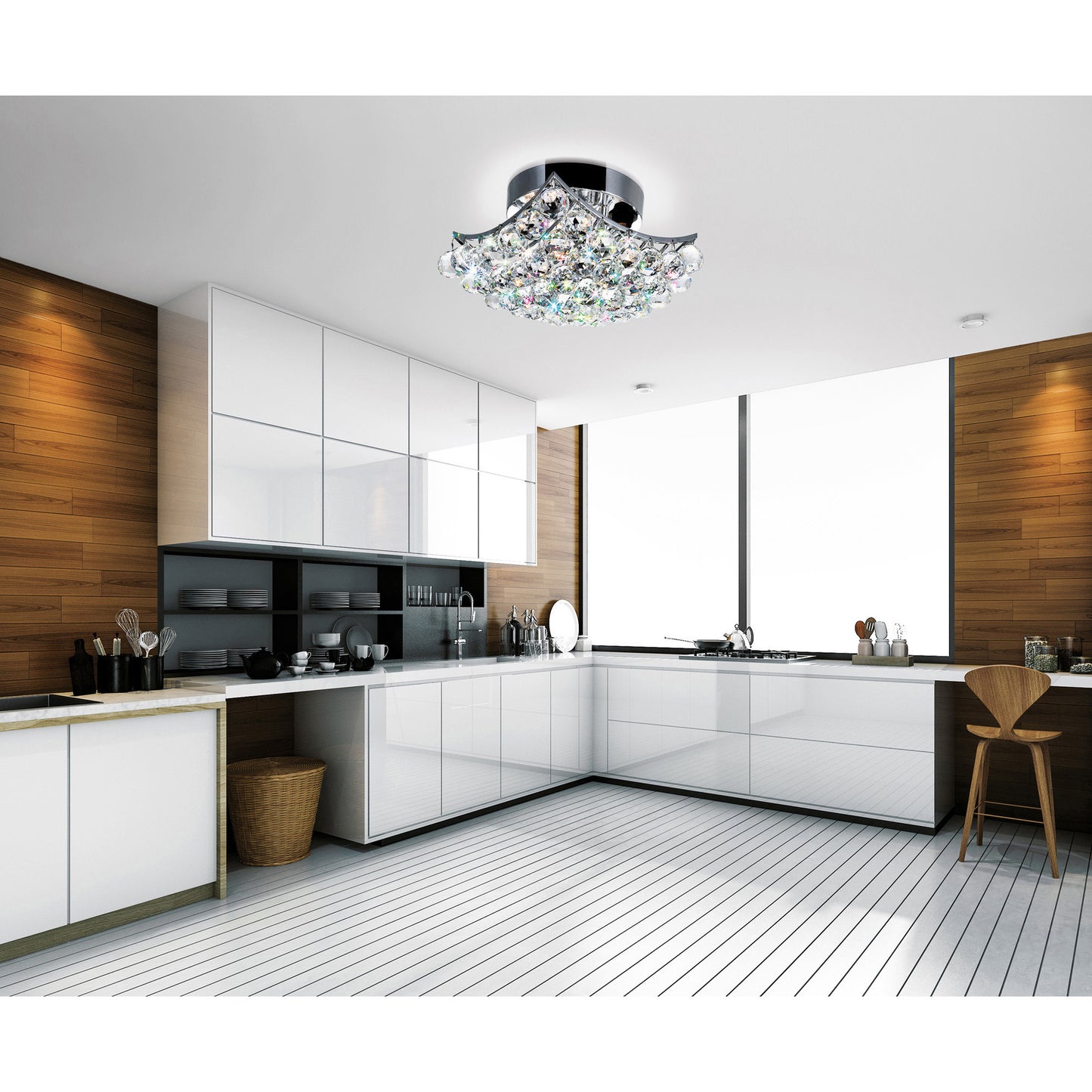 Queen 4 Light Flush Mount