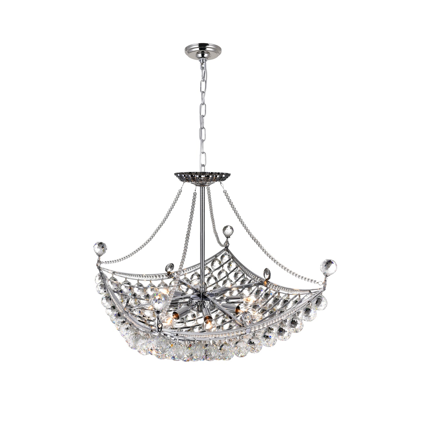 Jasmine 8 Light Down Chandelier
