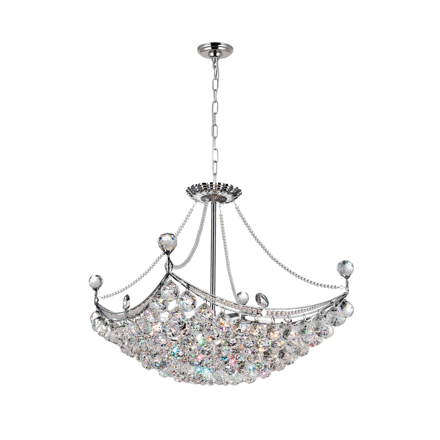 Jasmine 8 Light Down Chandelier