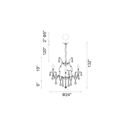 Maria Theresa 9 Light Up Chandelier