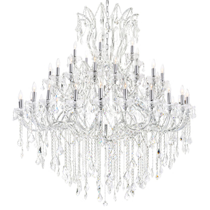 Chandeliers-CWI Lighting-8318P60C-49 (Clear)-A